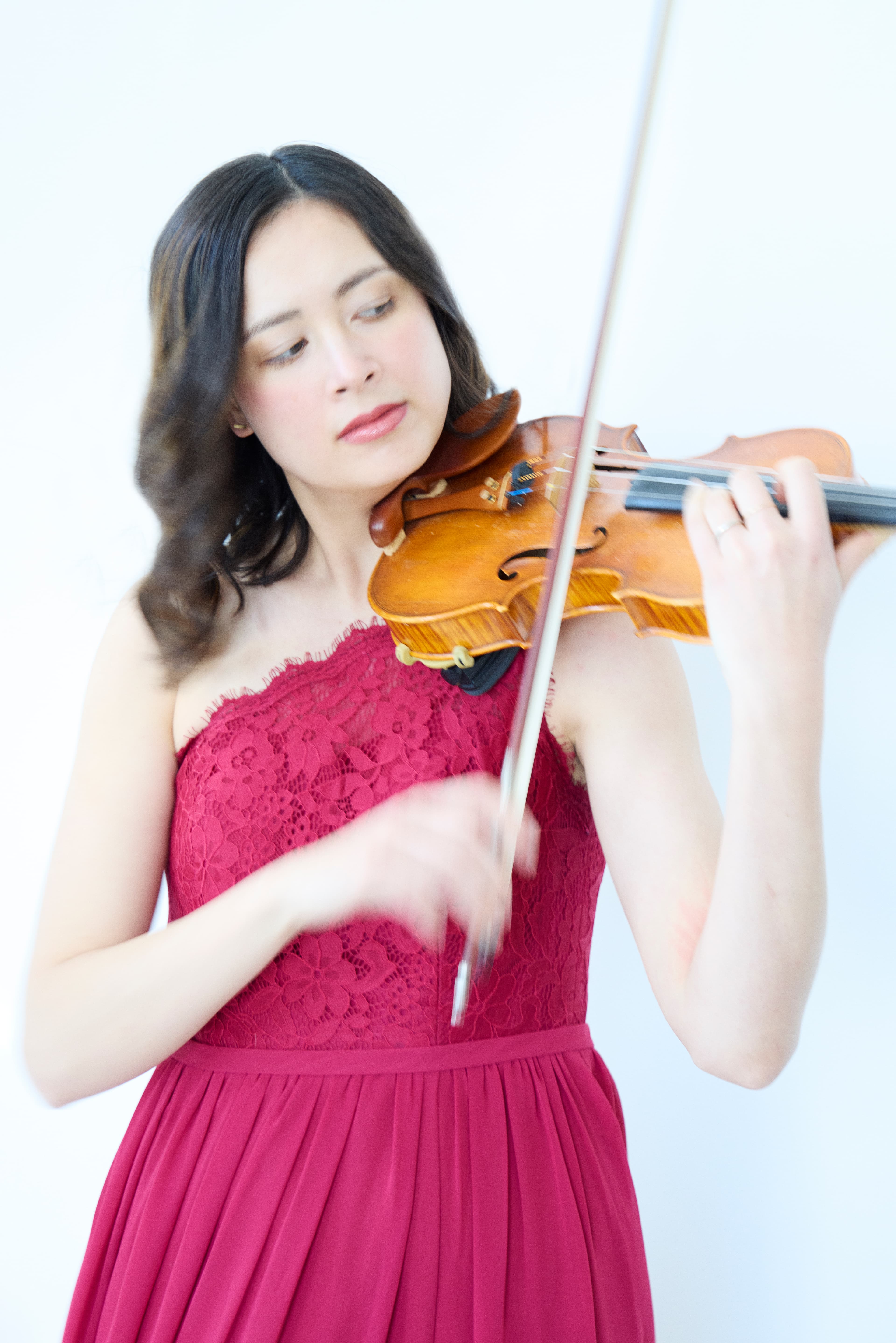 Naomi Garrett with violin